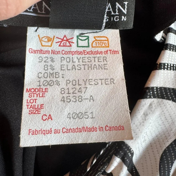 VTG Frank Lyman Dress Size 6 Funky Abstract Bold Psychedelic Artsy Y2K 90s Disco - Picture 12 of 12